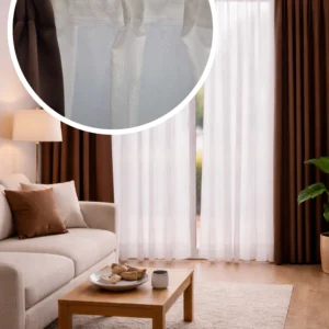 Voile fehér fényáteresztő függöny 180 cm